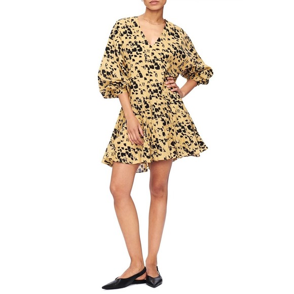 Anine Bing Peyton Printed Cotton Dress Size M